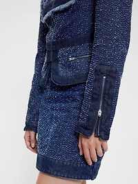 GapStudio Denim Tweed Mini Skirt