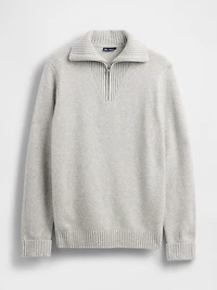 CashSoft Quarter-Zip Pullover Sweater