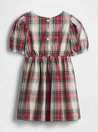 Baby & Toddler Puff-Sleeve Bow Dress