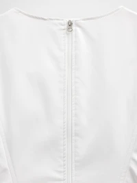 GapStudio Vegan Patent Leather Mini Dress