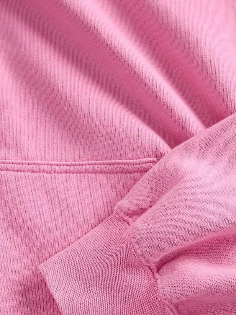 Heavyweight Oversized Crop Zip Hoodie