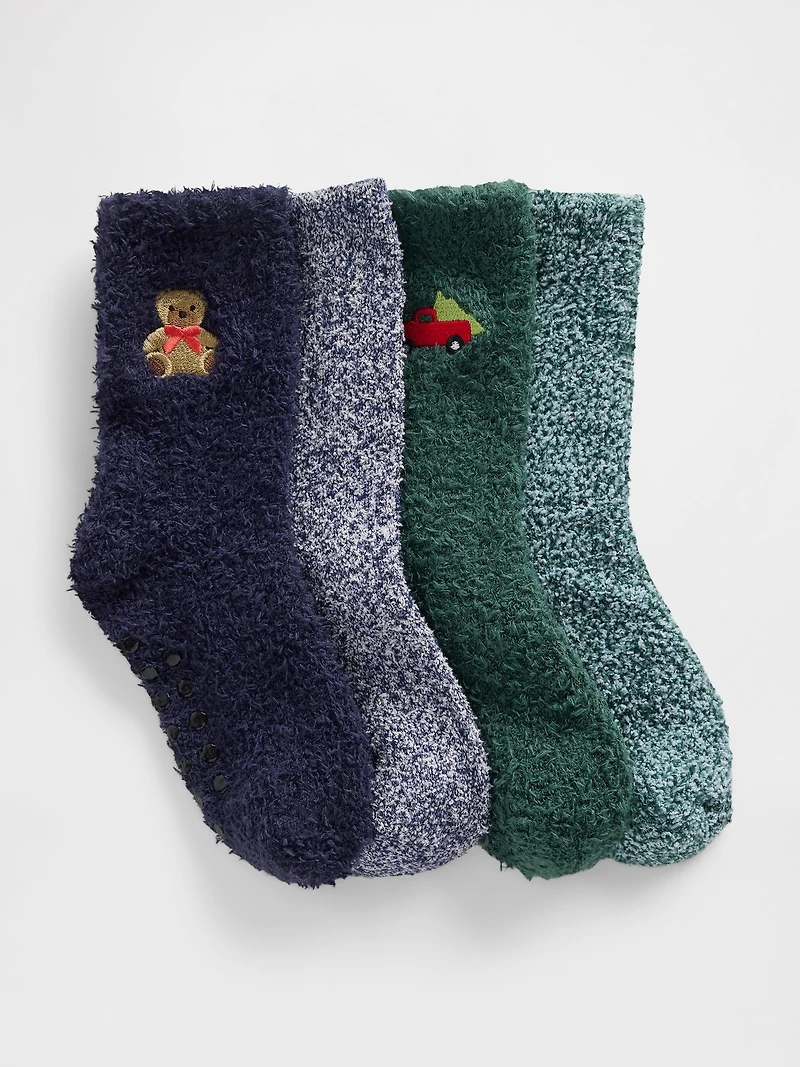 Baby & Toddler Cozy Socks (4-Pack
