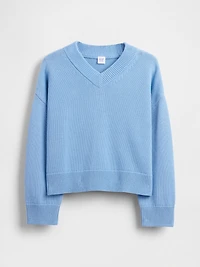 Kids Boxy V-Neck Sweater