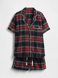Adult Softest Flannel PJ Short Set