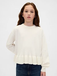 Kids Relaxed Peplum Sweater