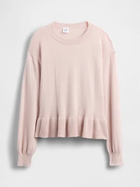 Kids Relaxed Peplum Sweater