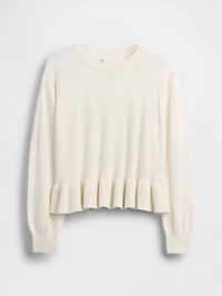 Kids Relaxed Peplum Sweater