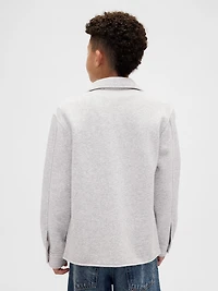 Kids Cozy Button-Front Shirt