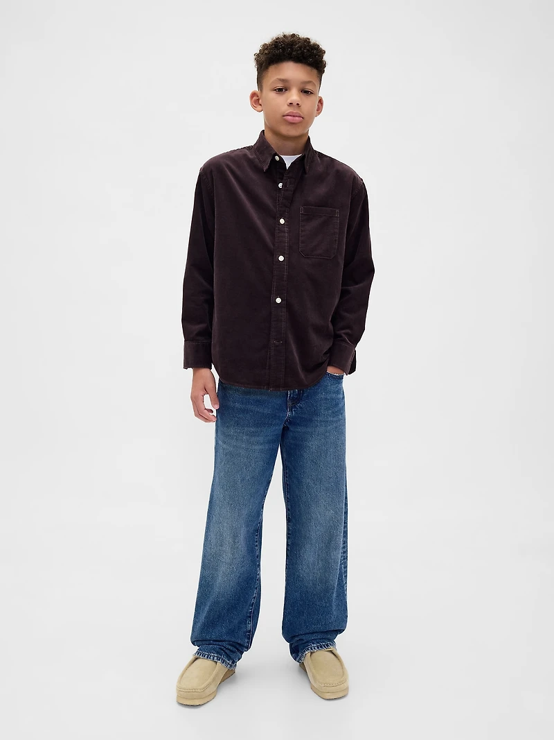 Kids Relaxed Corduroy Shirt