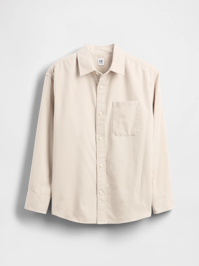 Kids Relaxed Corduroy Shirt