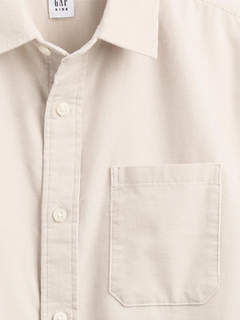 Kids Relaxed Corduroy Shirt