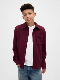 Kids Cozy Button-Front Shirt