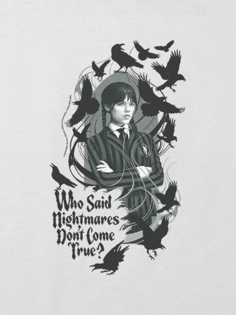 Kids Wednesday Nightmares Graphic T-Shirt