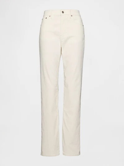 High Rise Corduroy '90s Slim Straight Pants