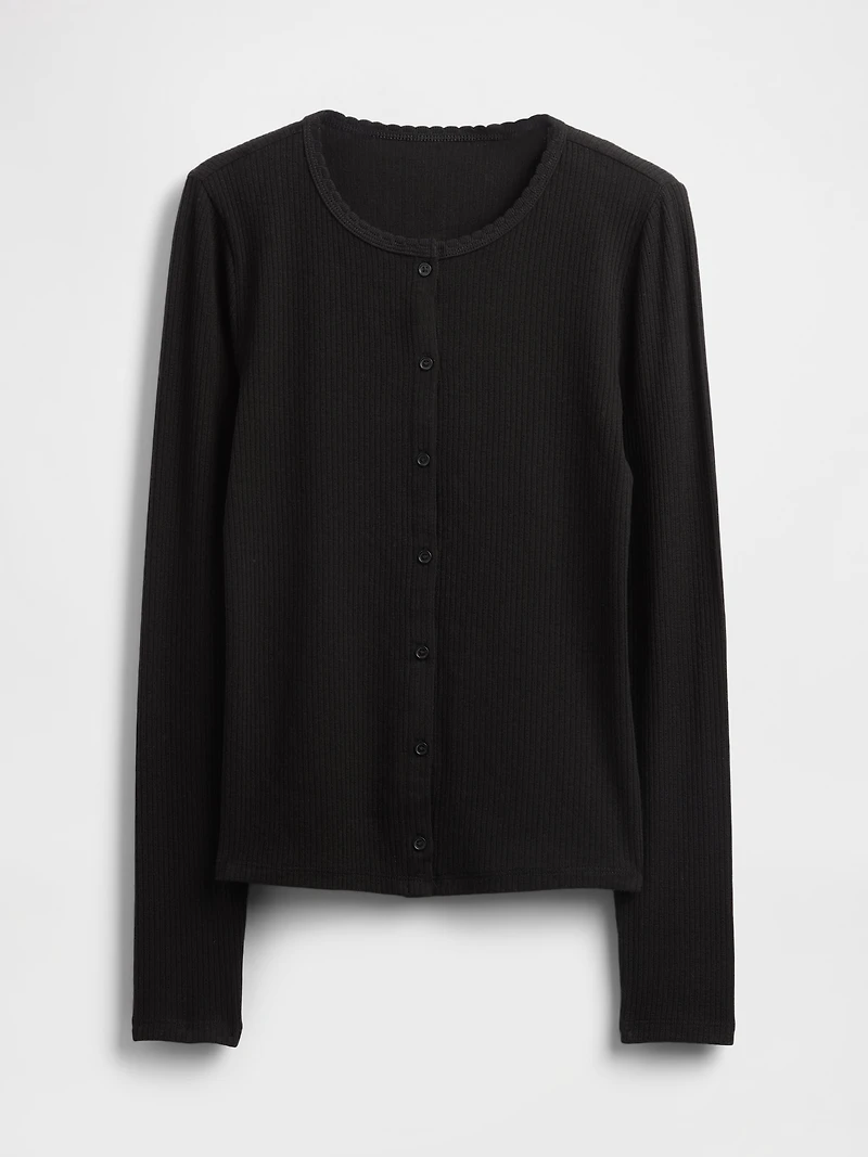 Pointelle Cardigan