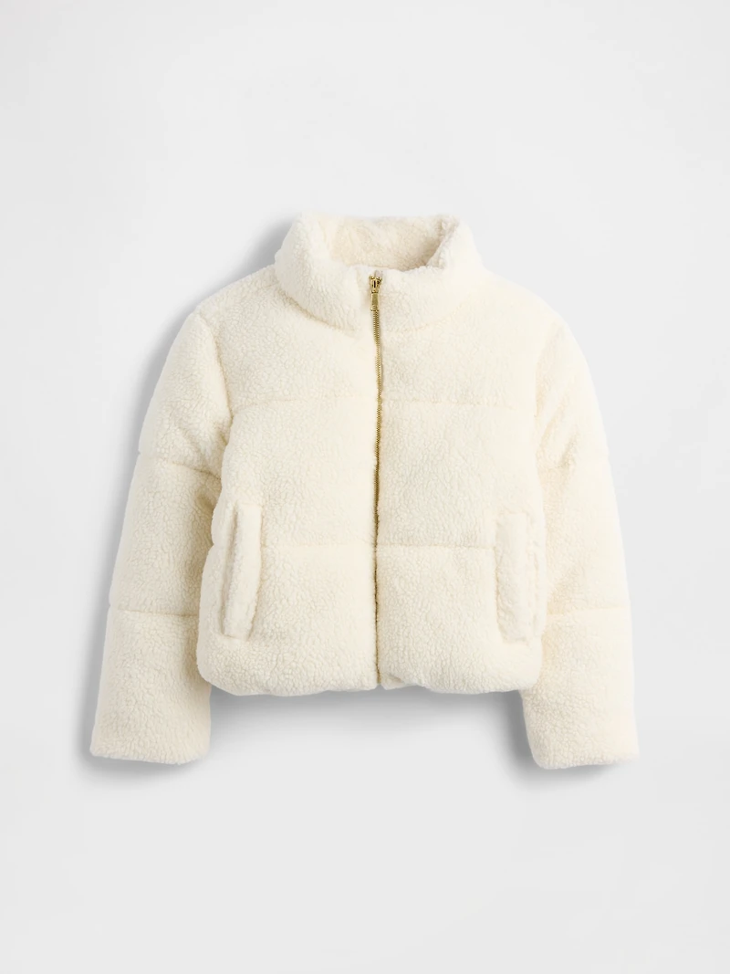 Kids Sherpa Puffer Jacket