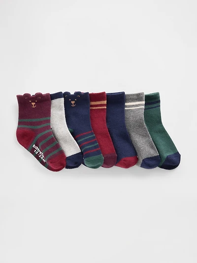 Baby & Toddler Crew Socks (7-Pack)