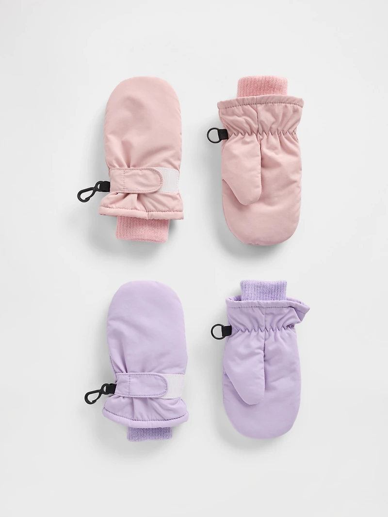 Toddler Snow Mittens (2-Pack