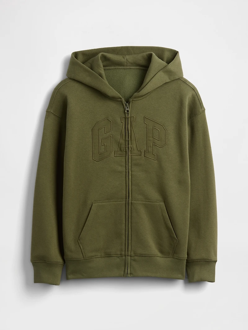 Kids VintageSoft Logo Zip Hoodie