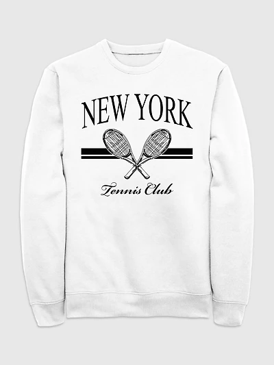New York Tennis Club Graphic Crew Neck Sweatshirt