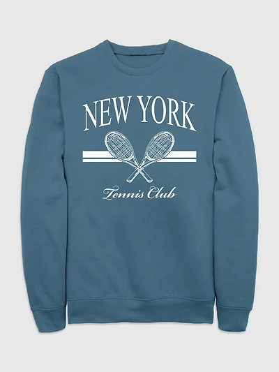 New York Tennis Club Graphic Crew Neck Sweatshirt