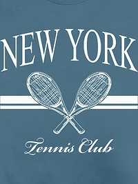 New York Tennis Club Graphic Crew Neck Sweatshirt
