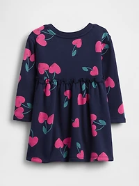 Baby & Toddler Ruffle-Waist Sweatshirt Dress