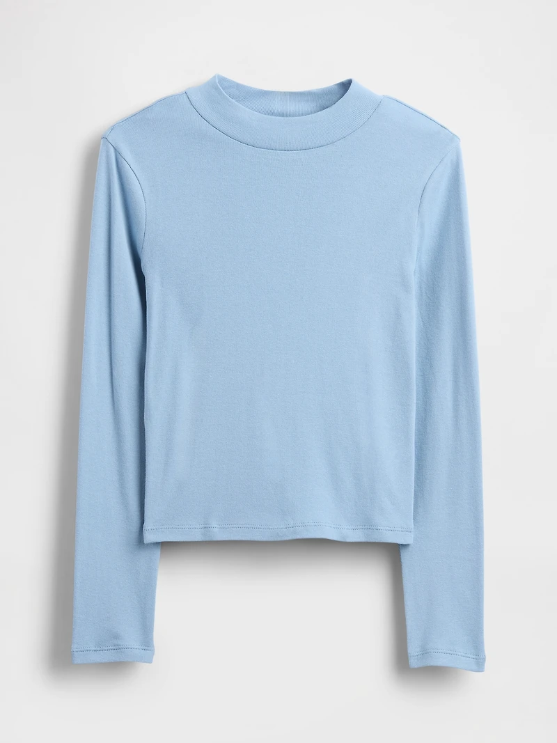 Kids Rib Mockneck T-Shirt