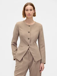 Collarless Blazer