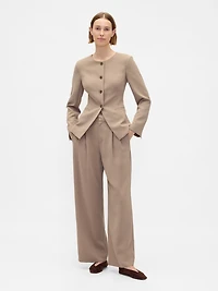 Collarless Blazer