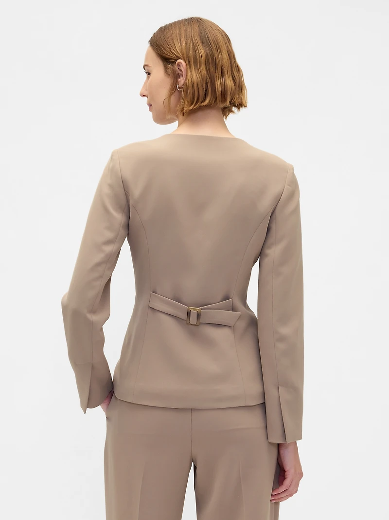 Collarless Blazer