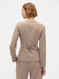 Collarless Blazer