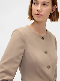 Collarless Blazer