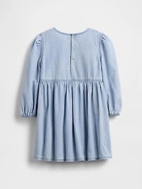 Baby & Toddler Denim Ruffle Heart Dress