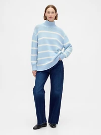 100% Cotton Oversized Mockneck Sweater