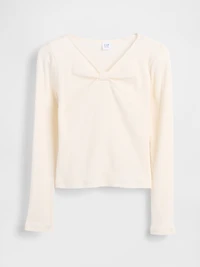 Kids Bow-Neck T-Shirt