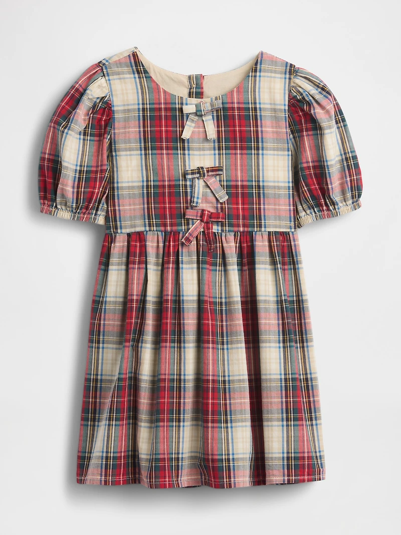Baby & Toddler Puff-Sleeve Bow Dress