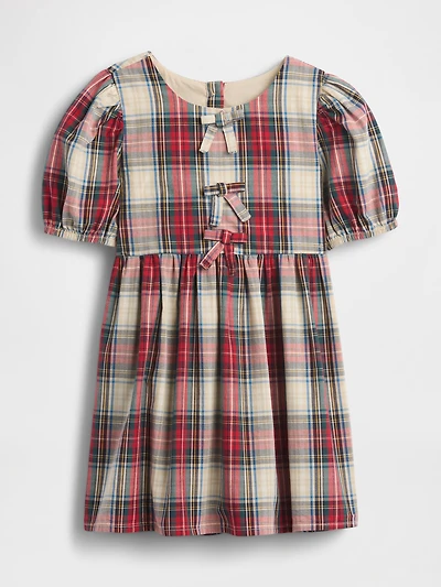 Baby & Toddler Puff-Sleeve Bow Dress