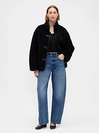 CashSoft Elbow Sleeve Crop Sweater