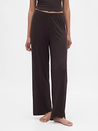 Mini Rib Wide-Leg PJ Pants