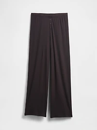 Mini Rib Wide-Leg PJ Pants