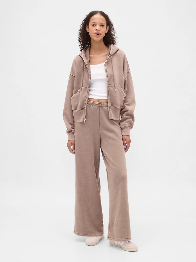 VintageSoft Baggy Wide-Leg Sweatpants