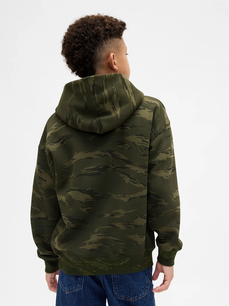 Kids Relaxed Camo Hoodie