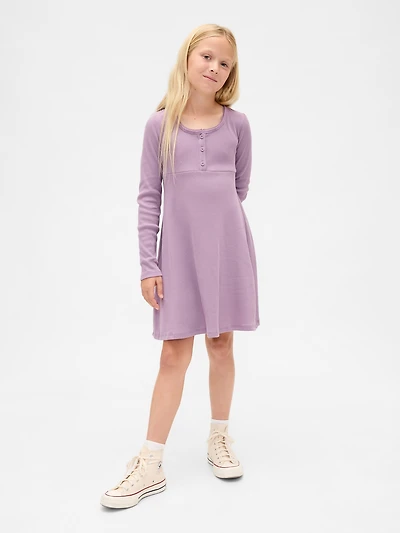 Kids Rib Henley Dress