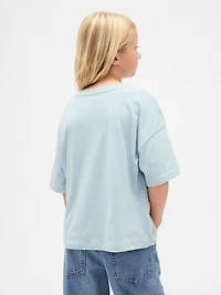 Kids Oversized Flippy Sequin Graphic T-Shirt