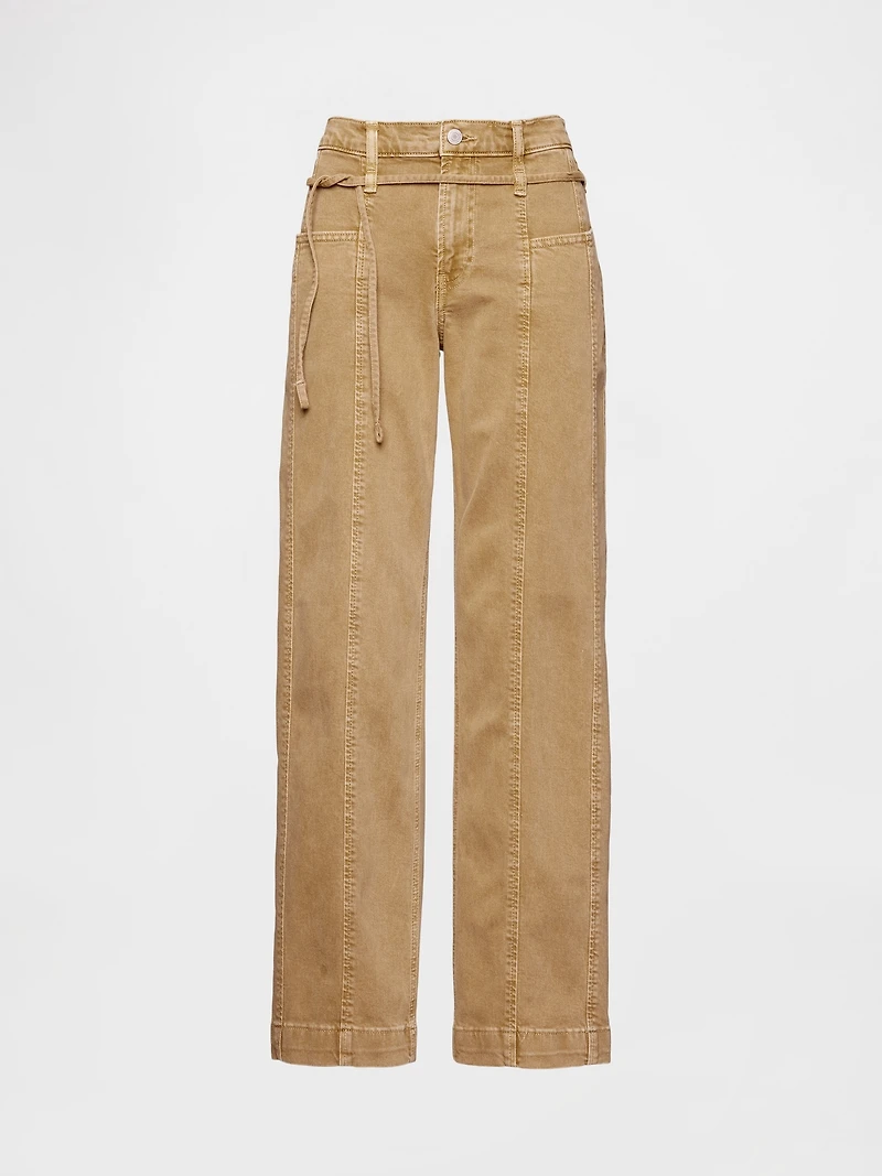 Low Rise '90s Loose Micro Belt Jeans