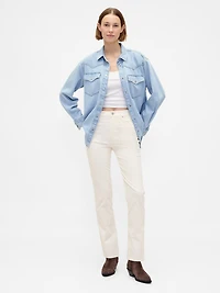 High Rise Corduroy '90s Slim Straight Pants