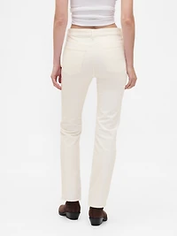 High Rise Corduroy '90s Slim Straight Pants