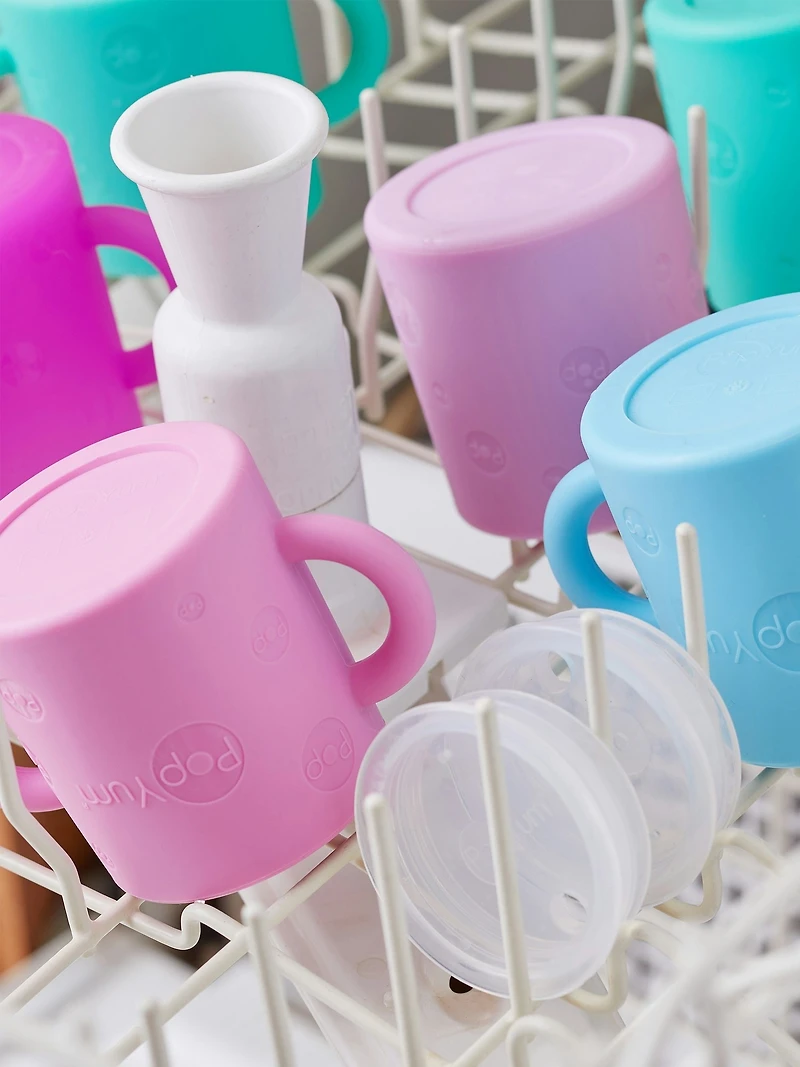 PopYum Baby and Toddler Silicone Training Cup 2-Pack