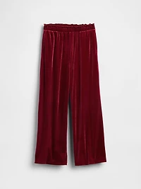 Kids Velvet Wide-Leg Pants